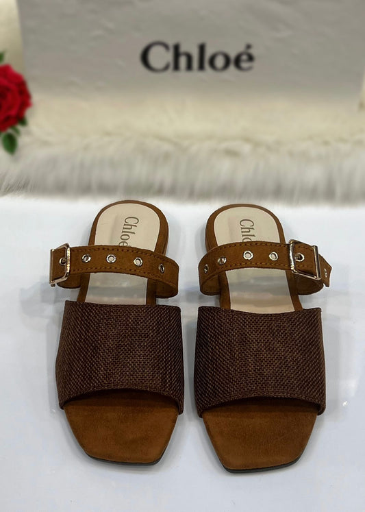Premium Brown & Black Women’s Strap Sandals