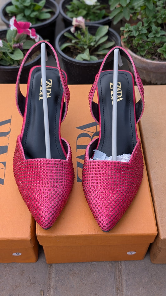 Classic Low-Heel Slingback Pumps