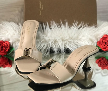 Nude Block Heel Slip-Ons – Premium Women’s Fashion Heels