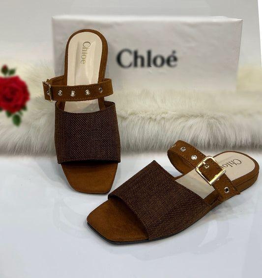 Premium Brown & Black Women’s Strap Sandals