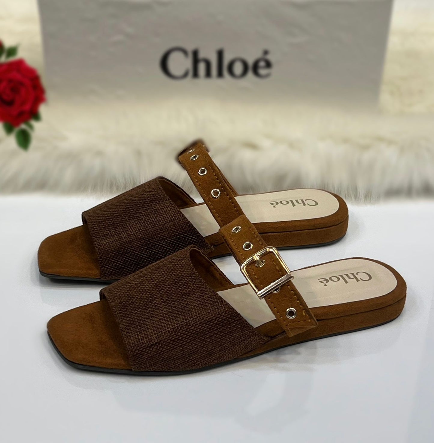 Premium Brown & Black Women’s Strap Sandals