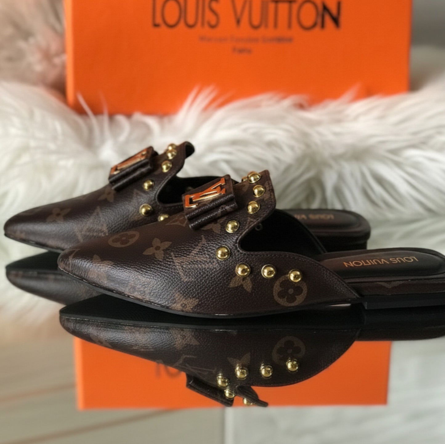 Iconic Monogram Mule with Polished Hardware