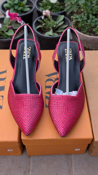 Classic Low-Heel Slingback Pumps