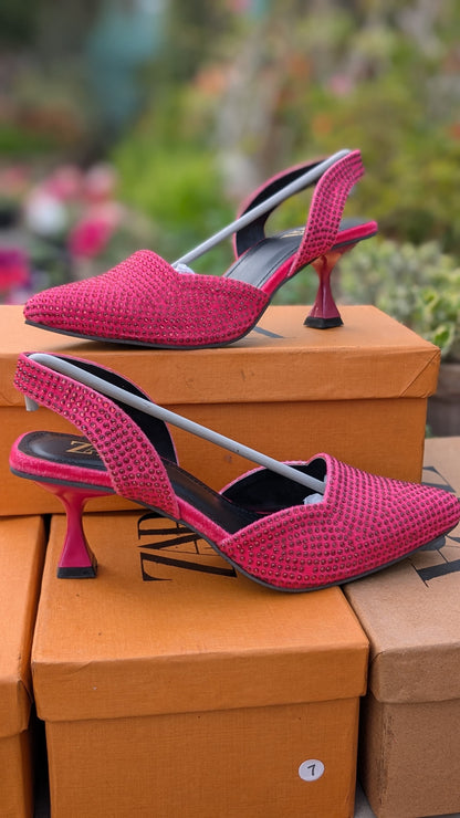 Classic Low-Heel Slingback Pumps