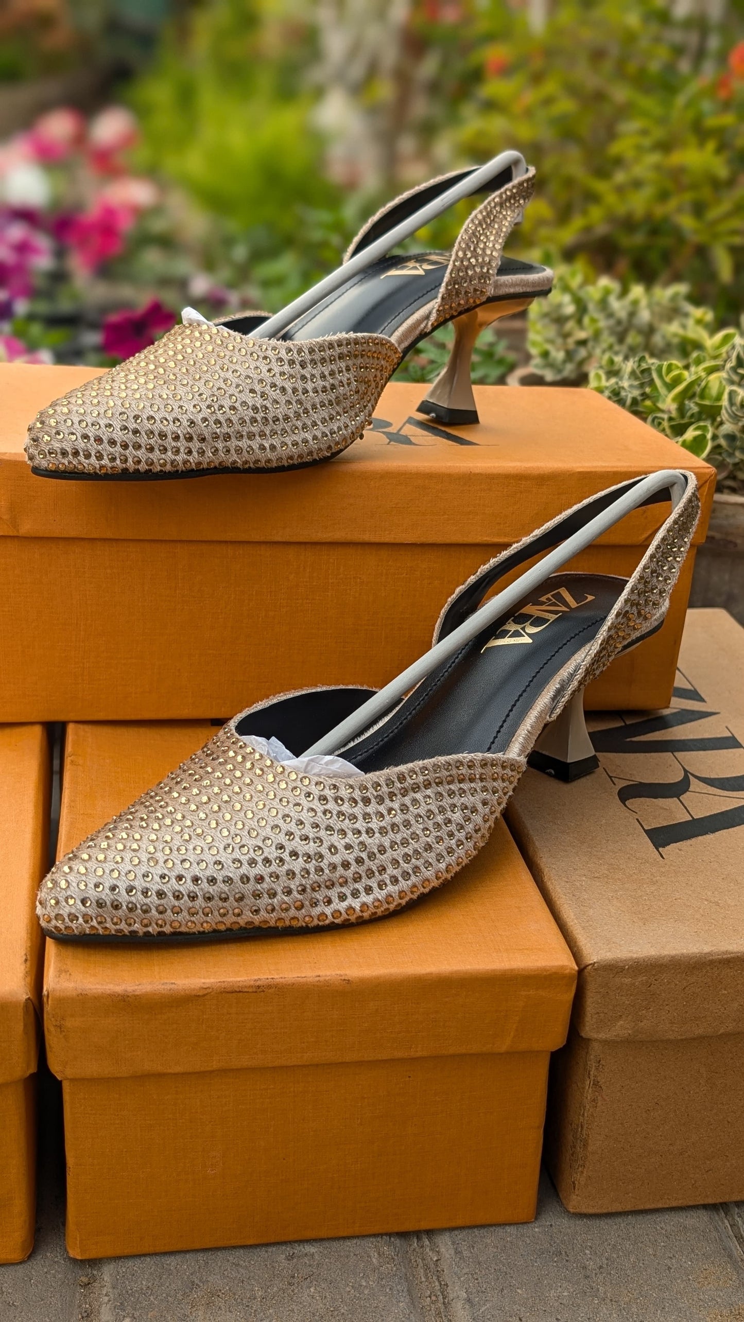 Classic Low-Heel Slingback Pumps