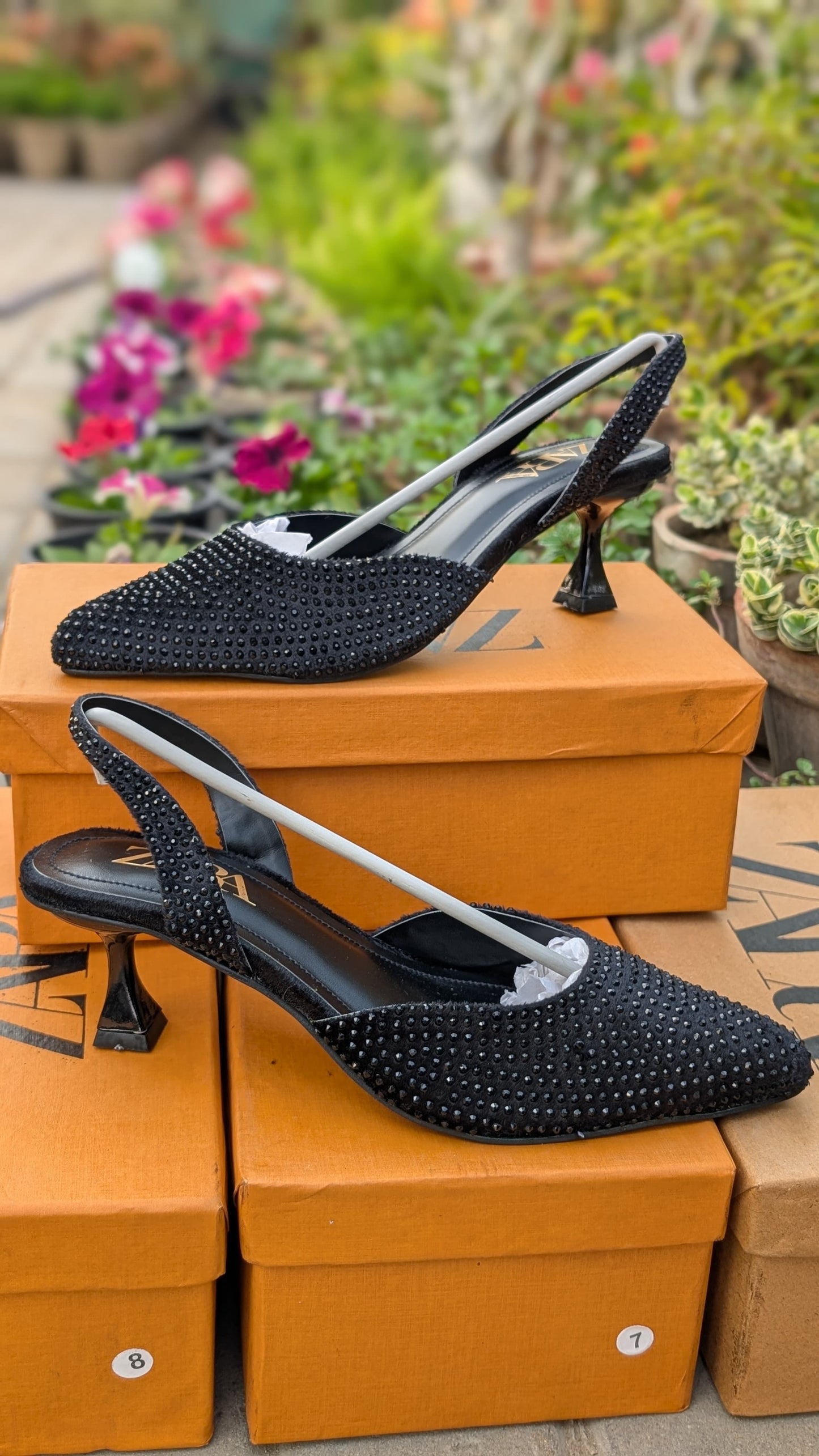 Classic Low-Heel Slingback Pumps