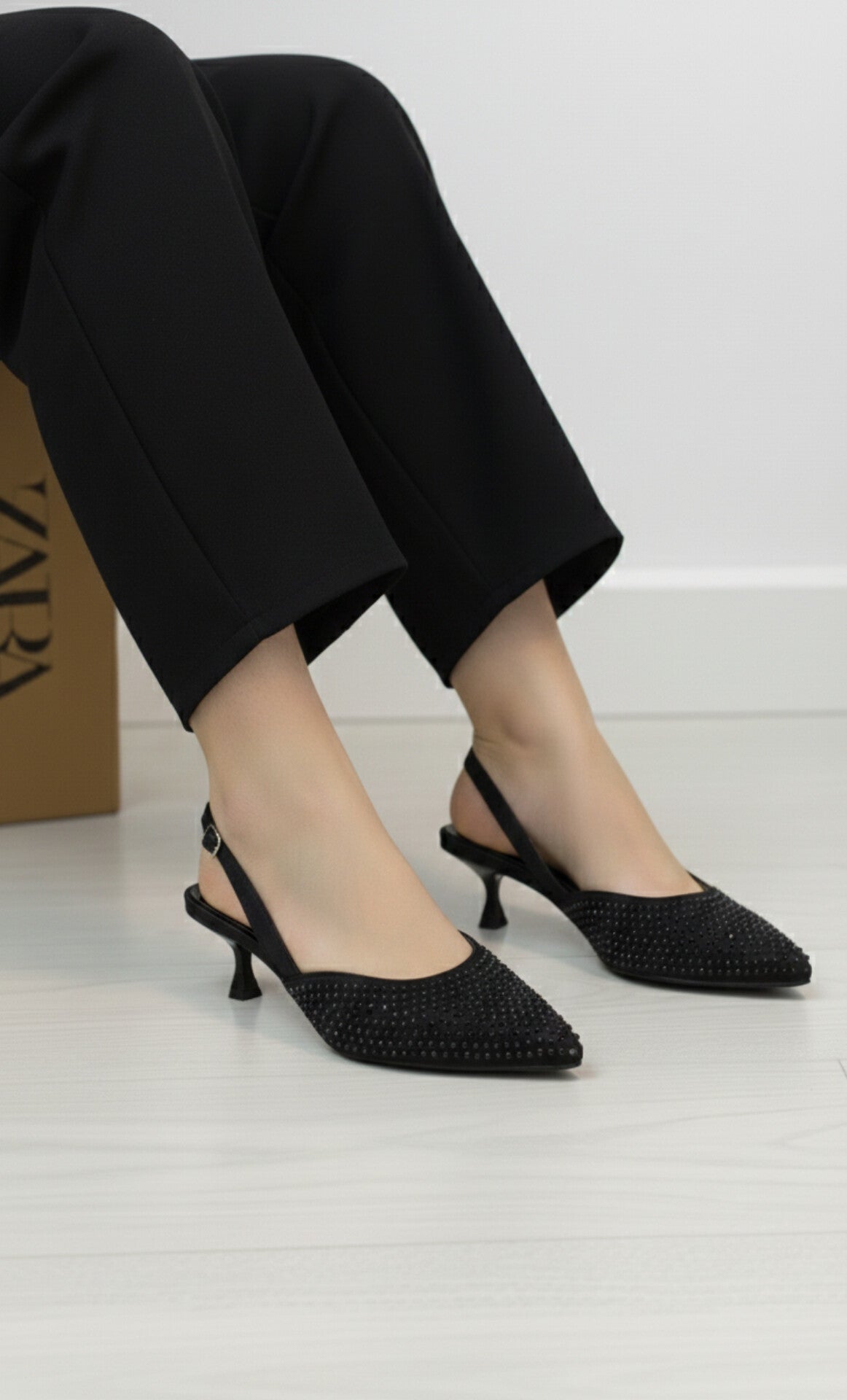 Classic Low-Heel Slingback Pumps