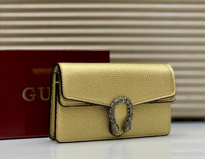 Luxe Serpent Shine Clutch