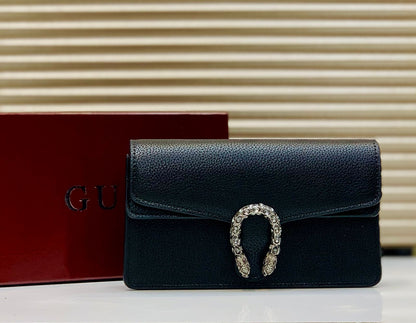 Luxe Serpent Shine Clutch