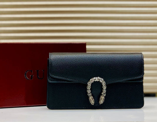 Luxe Serpent Shine Clutch