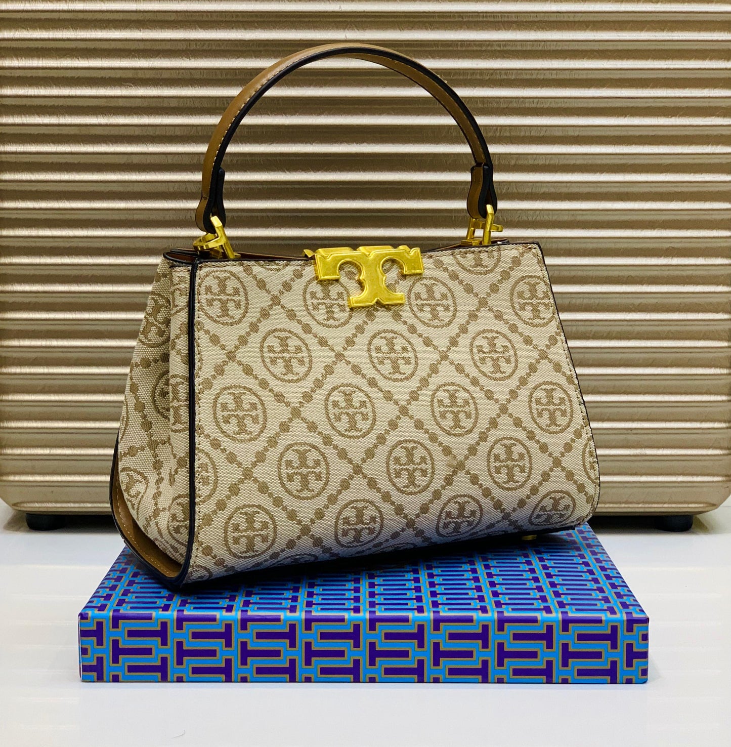 Royal Crest Luxe Top-Handle Bag