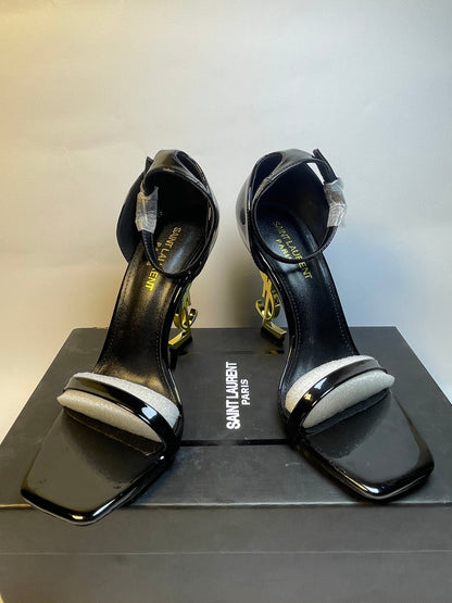 Logo Heel Sandals – Black Edition